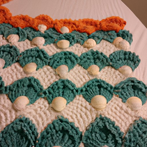 Work a Row of Scallops or Ripples Around the Edge of the Blanket