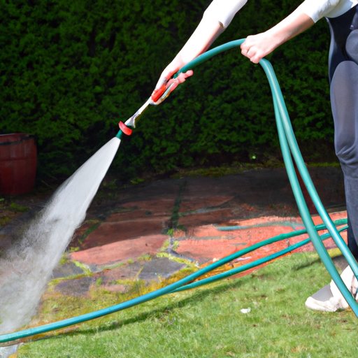 Using a Hose and Brush