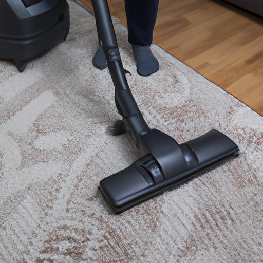 Vacuuming to Remove Dust and Debris