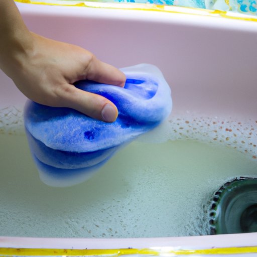 Use a Sponge or Rag to Scrub the Tub