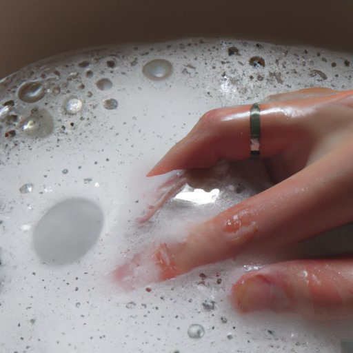 Step 2: Soak in Hot Water with Dish Soap