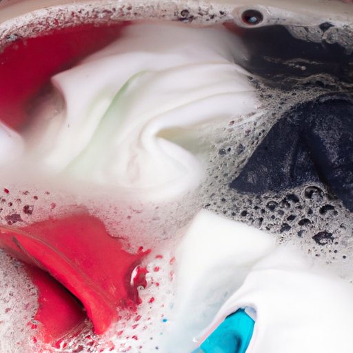 Soaking Clothes in a Solution of Water and Fabric Softener