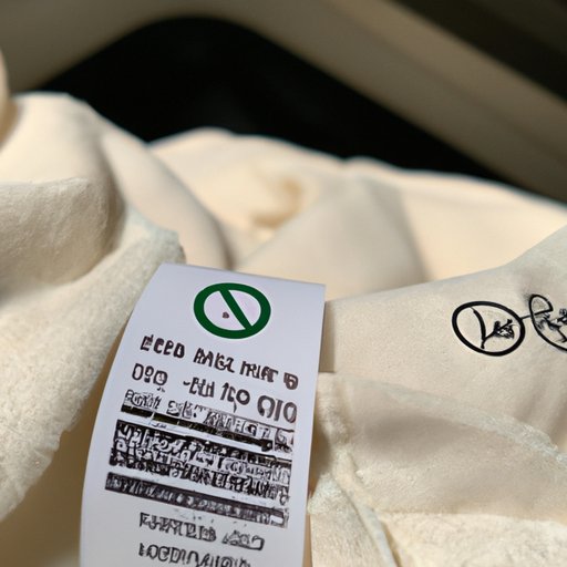 Check Clothing Labels for Recommended Washing Instructions