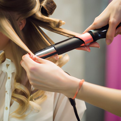 Using a Hot Curling Iron