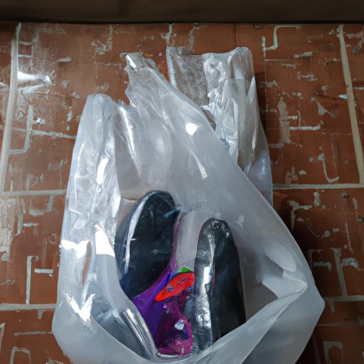 Placing Shoes in Plastic Bags