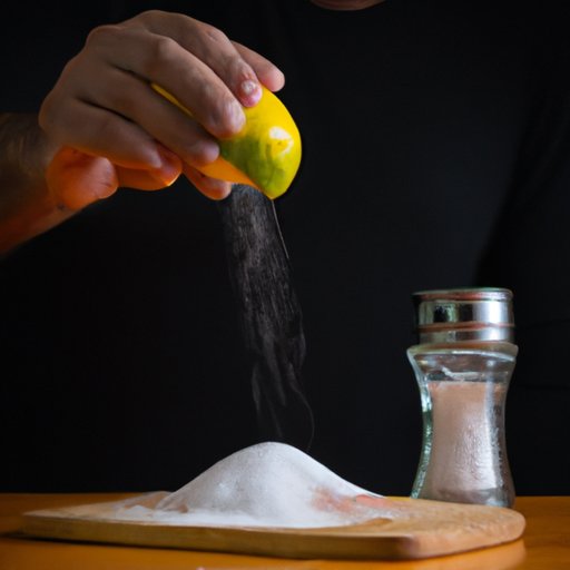 Applying Lemon Juice and Salt