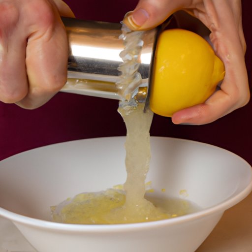 Creating a Paste with Lemon Juice and Salt