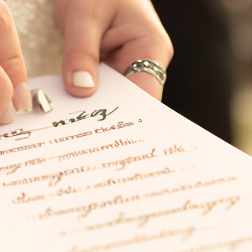 Crafting Your Unique Wedding Vows