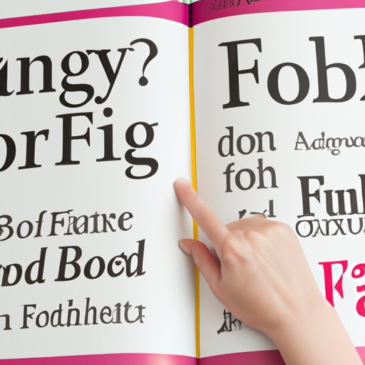 Finding the Right Font for Your Book