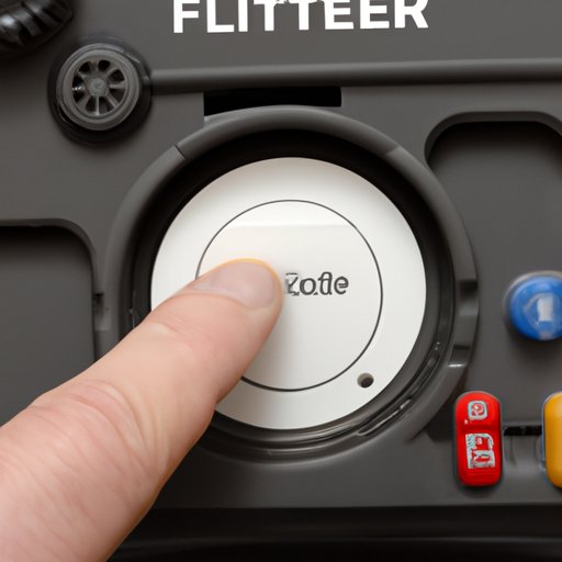 Identifying the Location of the Filter Reset Button