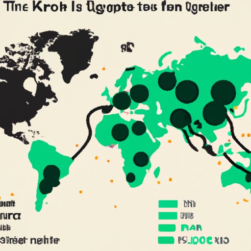  Infographic Showing Geographical Distribution of Spotify Listeners for Artist with Most Listeners 